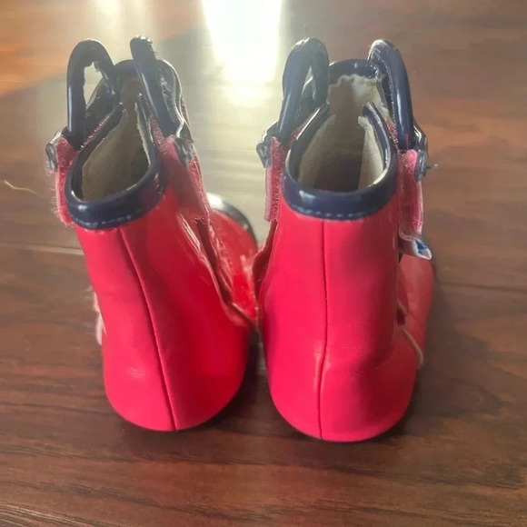 Robeez Pink and Blue Booties-infant size 3 - Picture 4 of 7